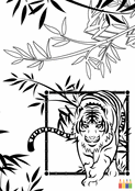 Tigre majestueux au c&oelig;ur de la jungle